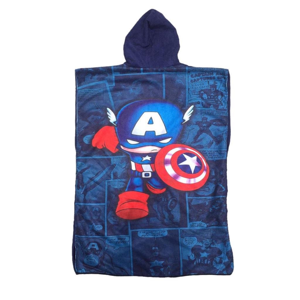 Toalla Cordano Poncho Adulto Capitán América Talla L Unisex