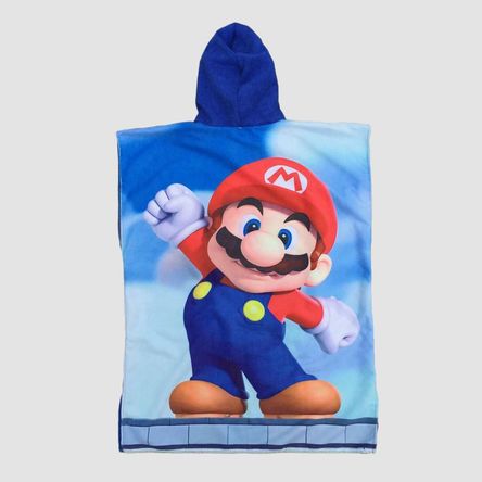 Toalla Cordano Poncho Niños 5 a 7 años Mario Bros Unisex Toalla Cordano Poncho Niños 5 a 7 años Mario Bros Unisex