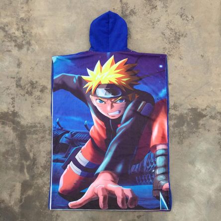 Toalla Cordano Poncho Niños 5 a 7 años Naruto Unisex Toalla Cordano Poncho Niños 5 a 7 años Naruto Unisex