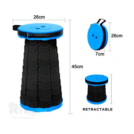 Silla Plegable Portatil de Tono Azul Silla Plegable Portatil de Tono Azul