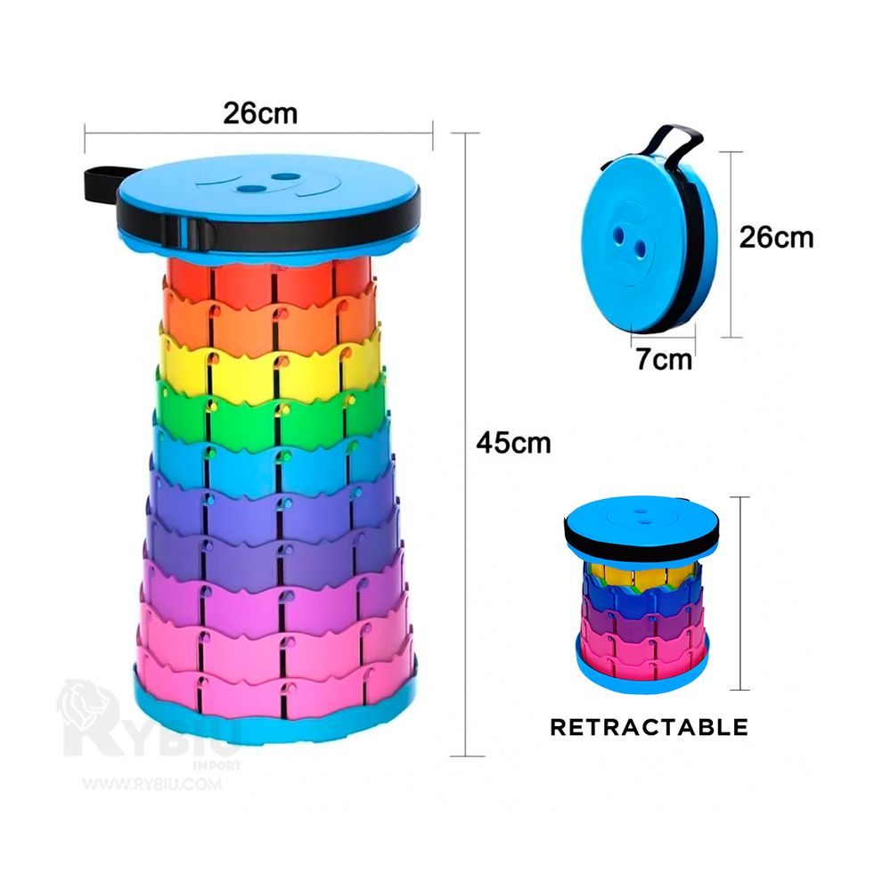 Silla Plegable Portatil de Tonalidades Multicolor Silla Plegable Portatil de Tonalidades Multicolor