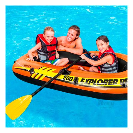 Inflable Explorer 200 Estilo Bote Naranja