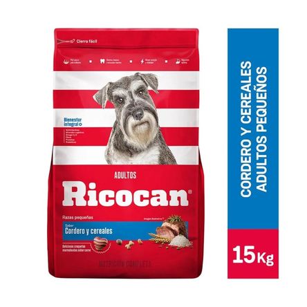 Comida para Perros Ricocan Adultos Cordero Razas Pequeñas 15 Kg Comida para Perros Ricocan Adultos Cordero Razas Pequeñas 15 Kg