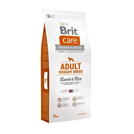 Comida para Perros Brit Care Adult Medium Breed Lamb & Rice 12 Kg