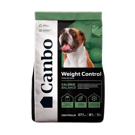 Comida para Perros Canbo Adultos Control de Peso Weight Control Con Pollo 3 Kg