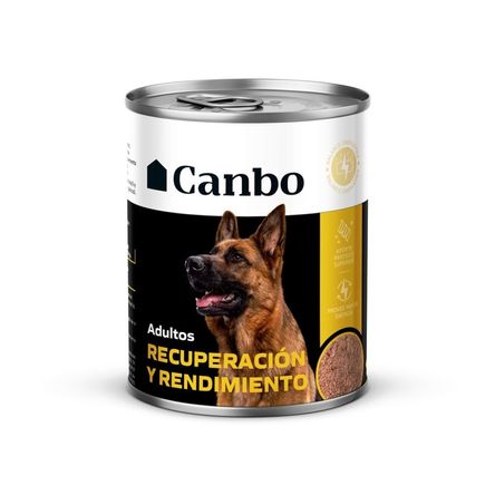 Comida Húmeda para Perros Canbo Paté Lata Adultos Recuperación y Rendimiento 330 gr