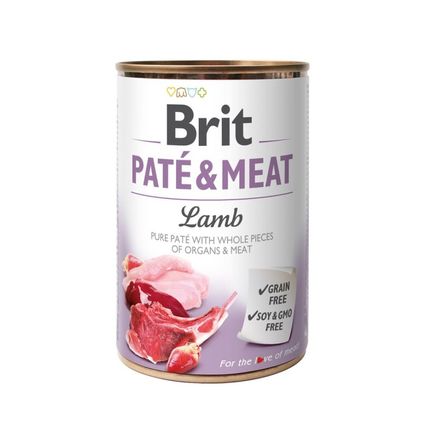 Comida Húmeda para Perros Brit Dog Lata Pate & Meat Lamb 400 gr