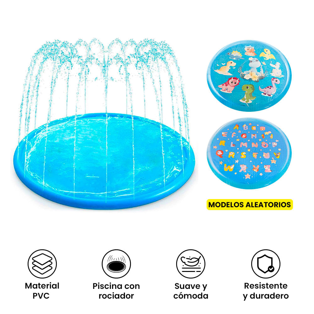 Piscina Pileta Rociador Infantil - Celeste CCGROUPPERU