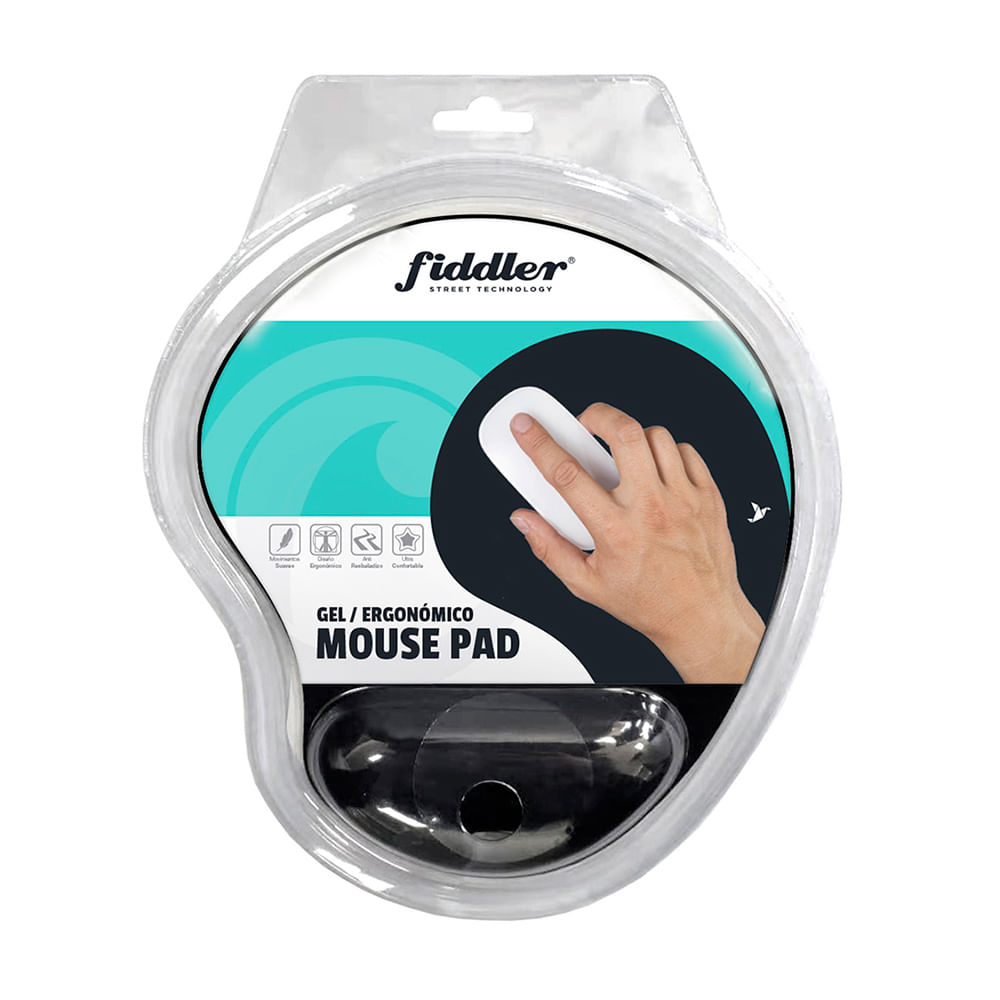 Mouse pad Gel Negro Fiddler