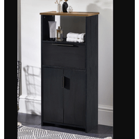 Organizador de Baño Poland Ventitas Home Roble  Negro y Duna