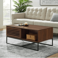 Mesa de Centro Industrial Rattina Ventitas Home Caramelo