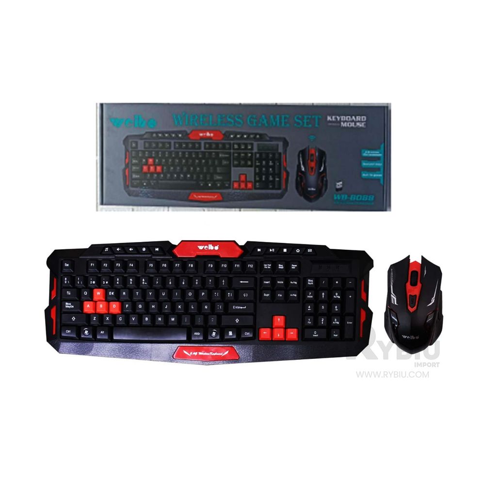 Teclado para Juegos + Mouse Negro Teclado para Juegos + Mouse Negro