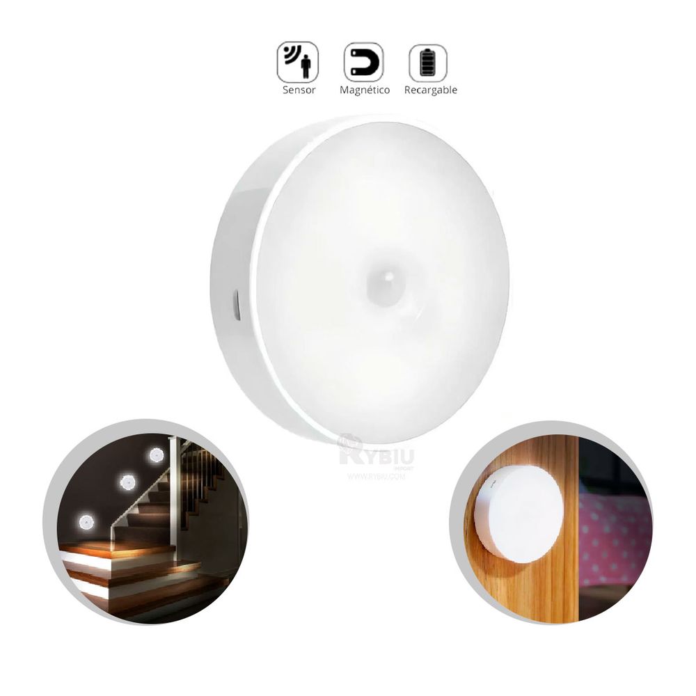 Lampara Recargable Led con Sensor de Movimiento Lampara Recargable Led con Sensor de Movimiento