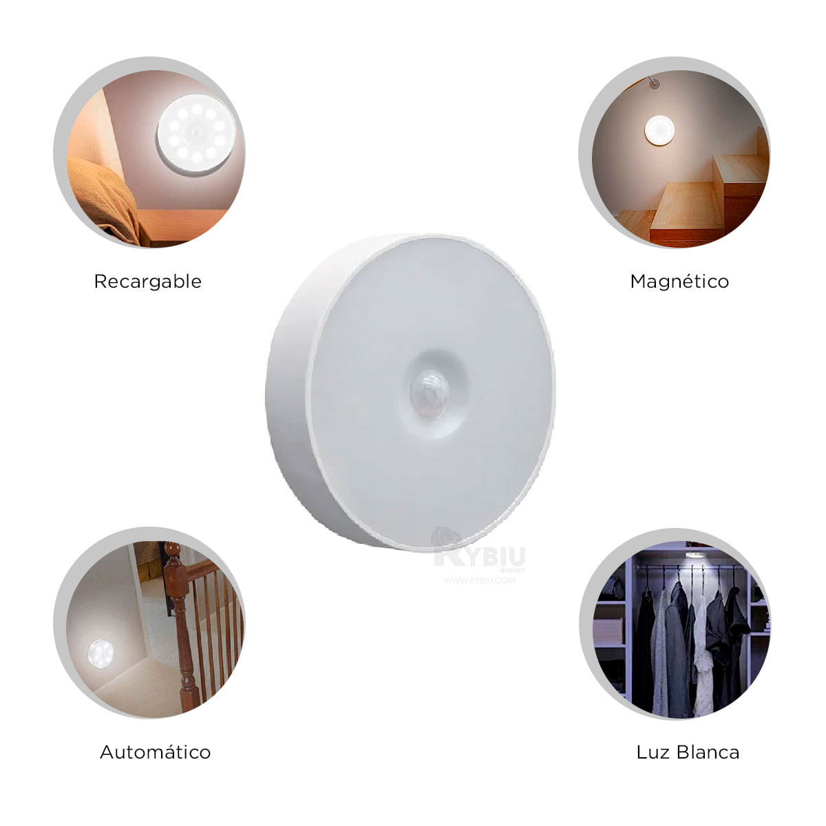 Foco Lampara Led con Sensor de Movimiento