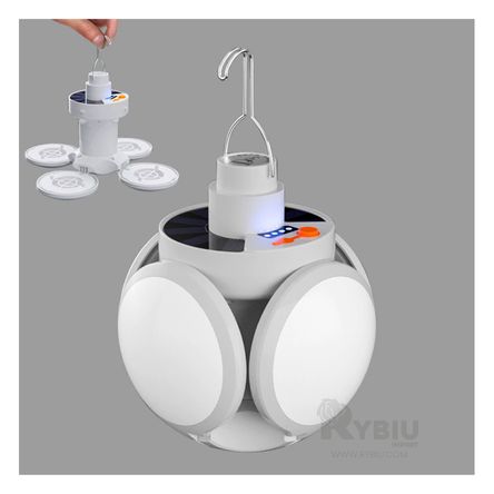 Lampara Led Portatil con Panel Solar Lampara Led Portatil con Panel Solar