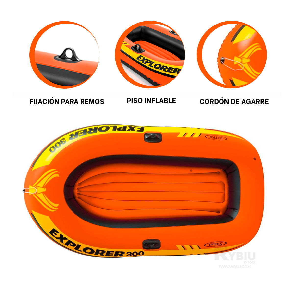 Bote Explorer 300 Compacto Naranja