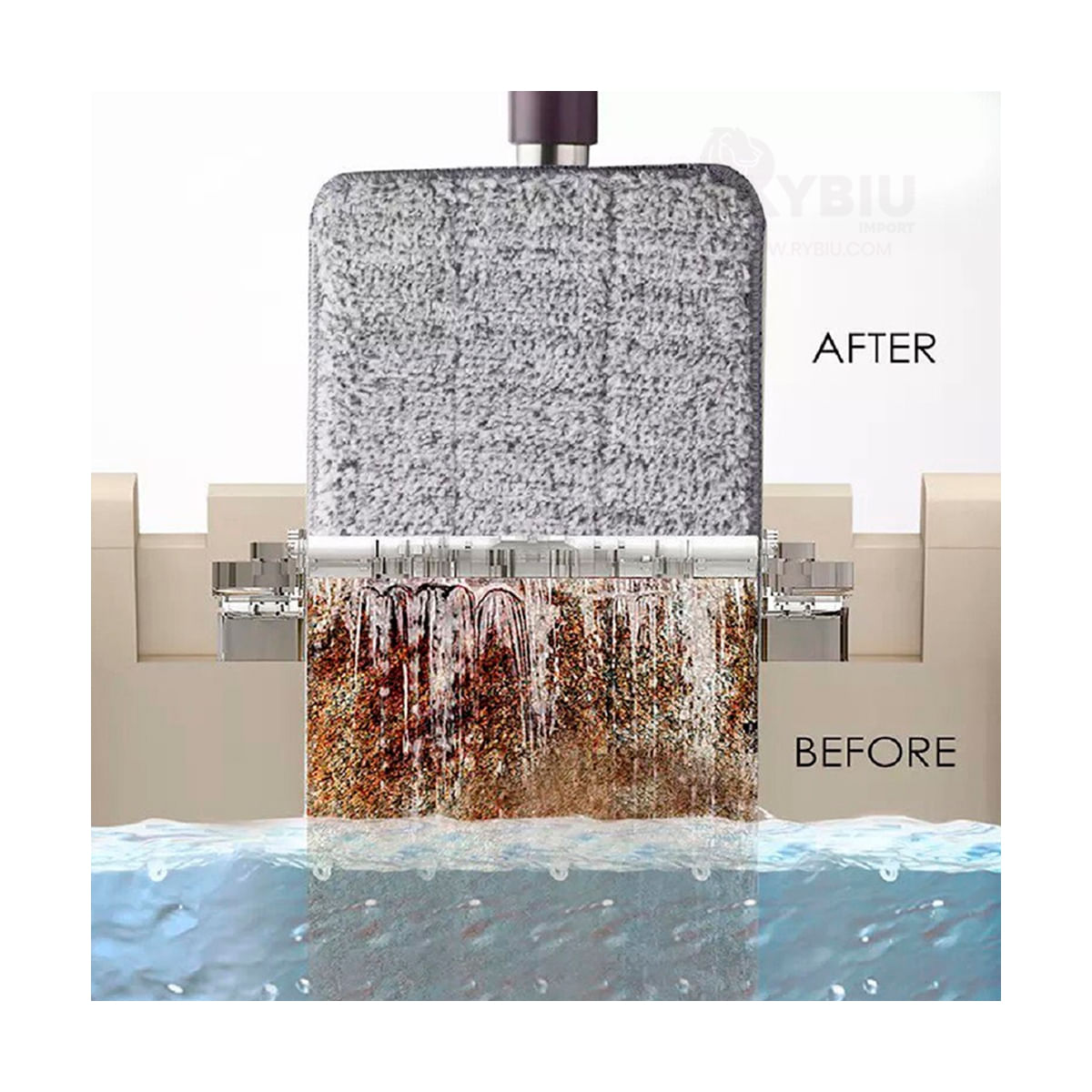 Juego de Mopa Automatica para Suelo con Balde Escurridor