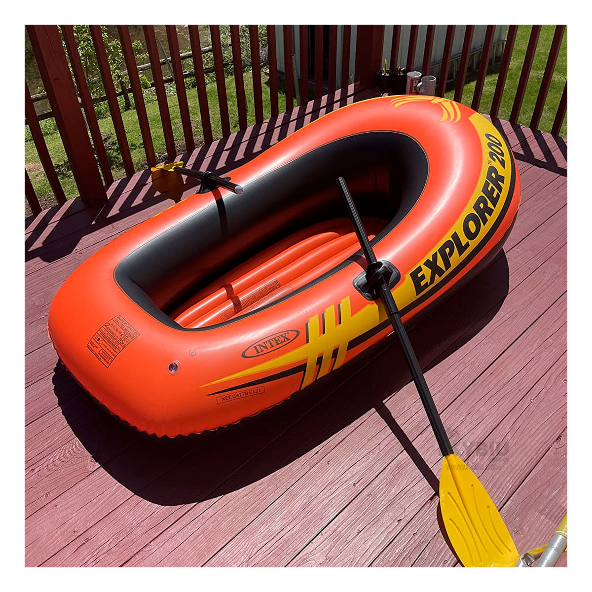 Juego de Bote Explorer 200 con Piso Inflable