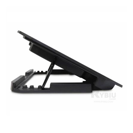 Soporte para Laptop de 2 Ventiladores Color Negro RYBIU IMPORT