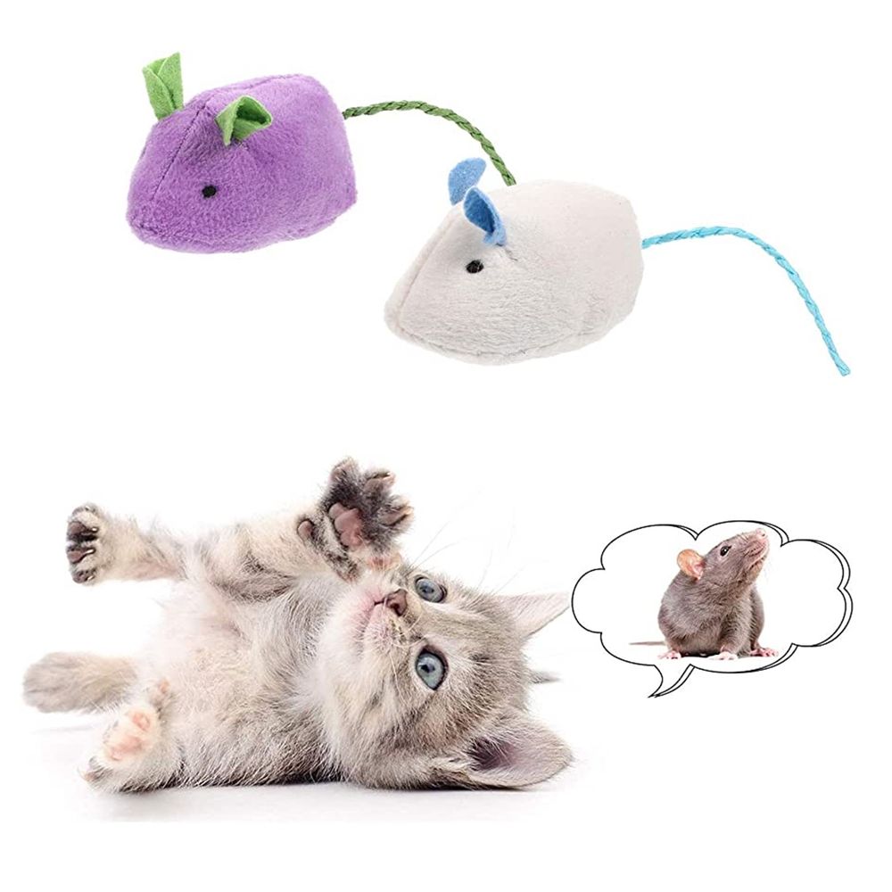 Pet Juguetes Para Gatos Precios Juguete Para Gato Peluche Ratón X2