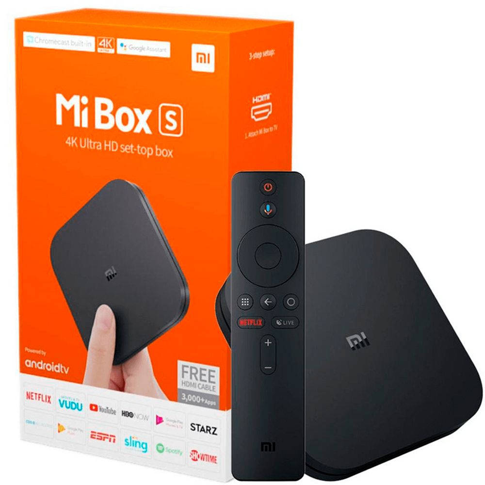 Xiaomi Mi Box S Ultra HD 4K Streaming Chromecast - Promart