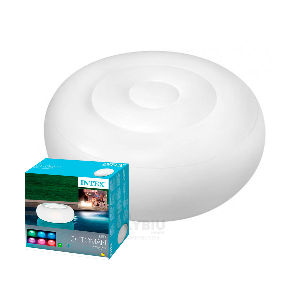 Moderno Sofa Inflable para Sala en Blanco