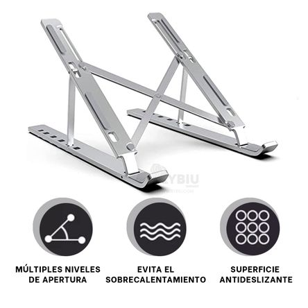 Soporte Laptop, Tablet Plegable de Metal RYBIU IMPORT