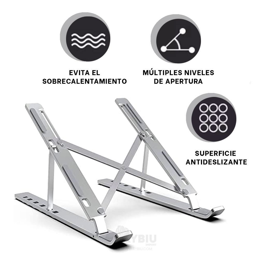 Soporte para Laptop, Tablet de Metal Plegable Soporte para Laptop, Tablet de Metal Plegable