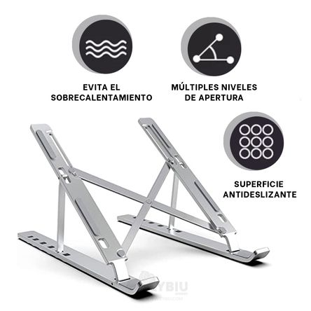 Soporte para Laptop, Tablet de Metal Plegable Soporte para Laptop, Tablet de Metal Plegable