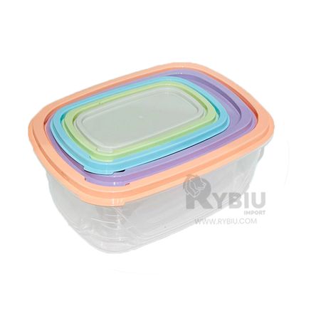 Transparente Juego de Taper para Uso de Alimentos Transparente Juego de Taper para Uso de Alimentos