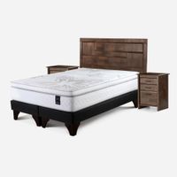 Dormitorio Europeo Art 4 Queen Dolce + 2 Veladores Dolce