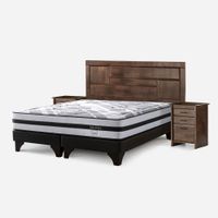 Dormitorio Europeo Driven King Dolce + 2 Veladores Dolce