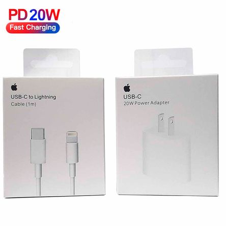 Cargador Apple 20w iPhone 14,14 plus, 14 pro y 14 pro Max + cable de 1mt -  Promart