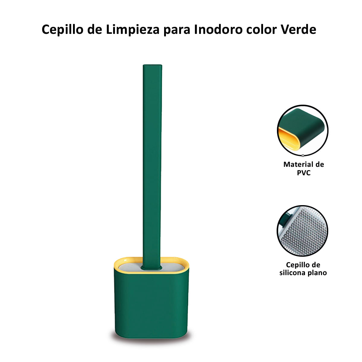 Cepillo de Limpieza para Inodoro de Verde