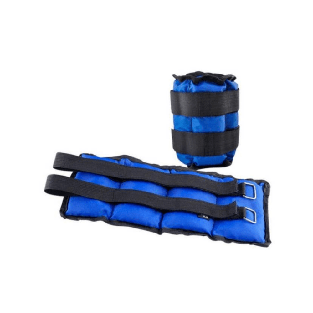 Pesas Tobilleras de 2 Kg x 2 Unidades - Azul