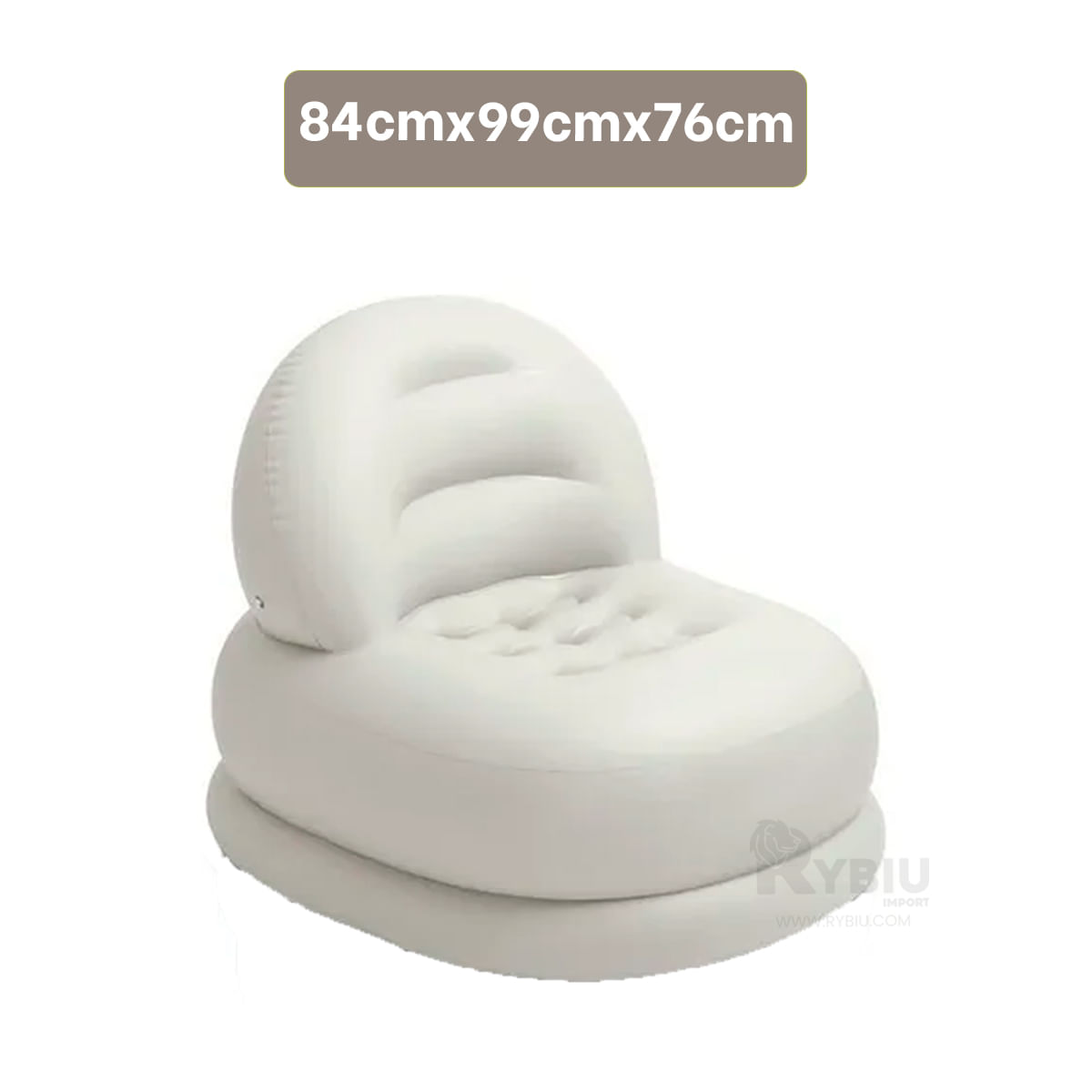 Sofa Inflable Tipo Asiento muy Comodo Blanco