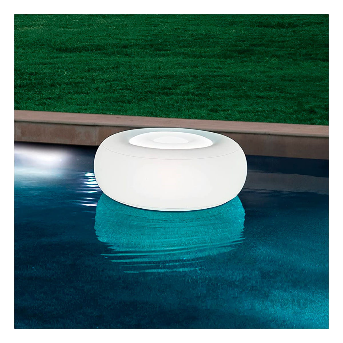 Colorido Sofa Inflable Intex con Incorporador de Luces