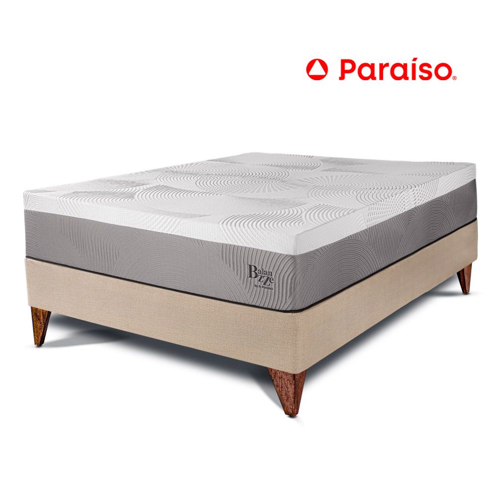 Cama Europea Balanzzee 1.5 Plazas  Champagne