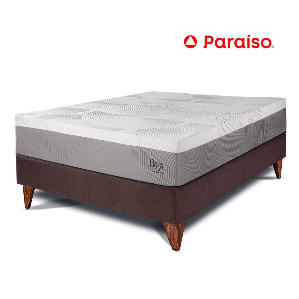Cama Europea Balanzzee 1.5 Plazas Chocolate