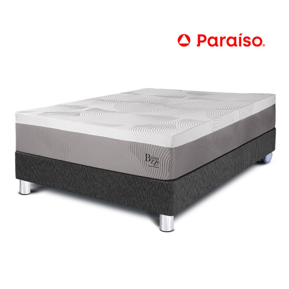 Cama Balanzze 1.5 Plazas Gris