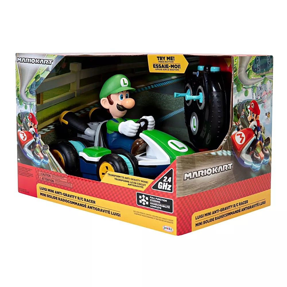 Carro A Control Remoto Antigravedad Nintendo Luigi Mario Bros Promart 5199