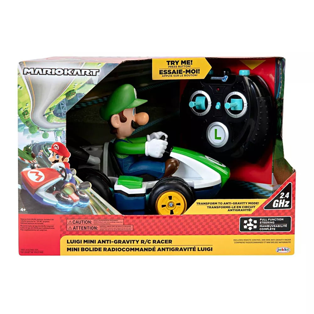 Carro A Control Remoto Antigravedad Nintendo Luigi Mario Bros Promart 6979