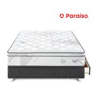 Cama Pocket Advance 1.5 Plazas Con cajones - Charcoal