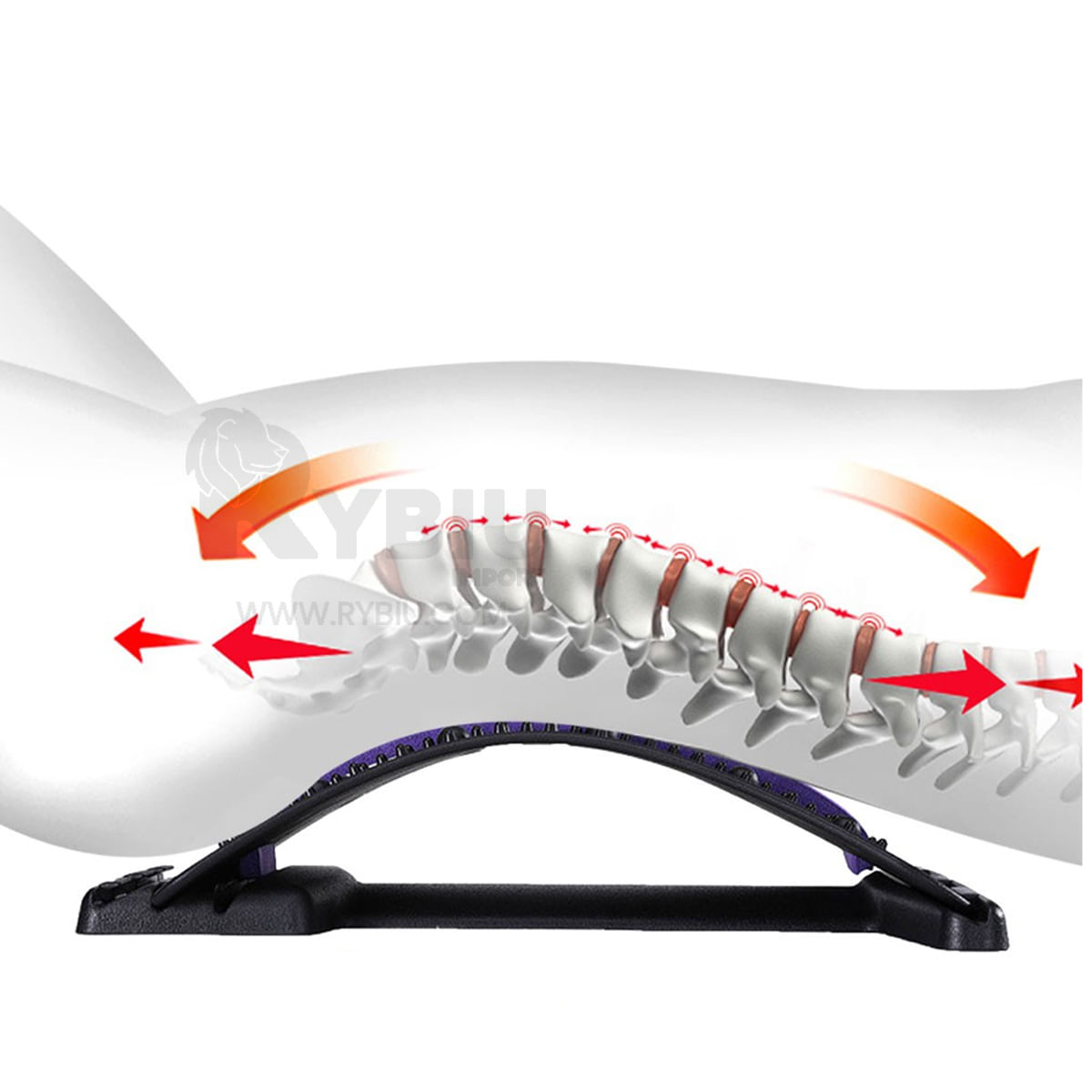 Soporte Lumbar de Espalda de Color Morado