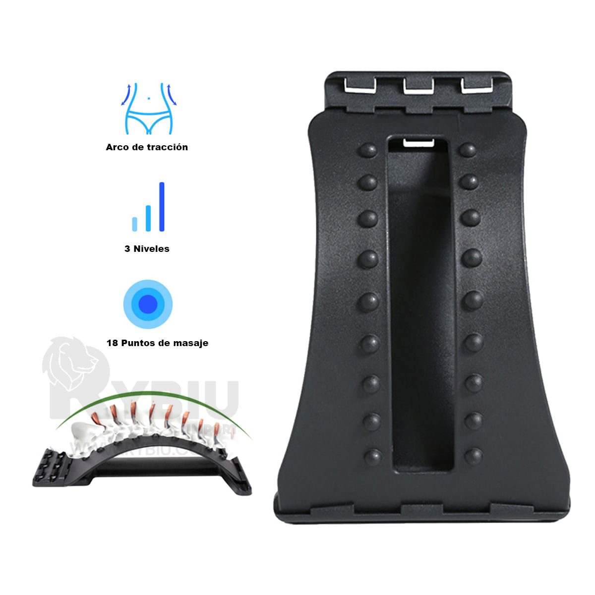 Soporte Ergonomico de Espalda de Color Morado