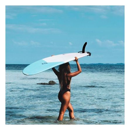 Aleta Central Estabilizadora para Tabla de Surf Color Negro