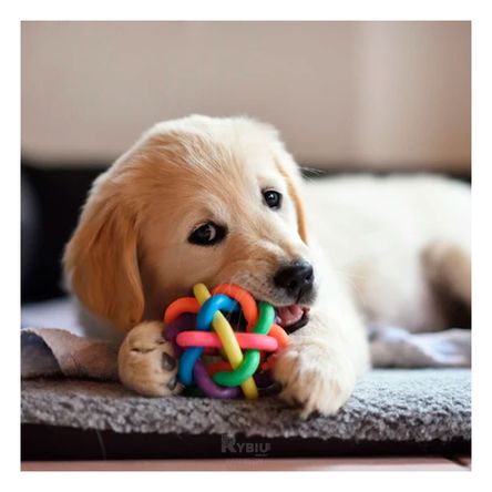 Divertido Juguete Tejido con Cascabel para Mascotas