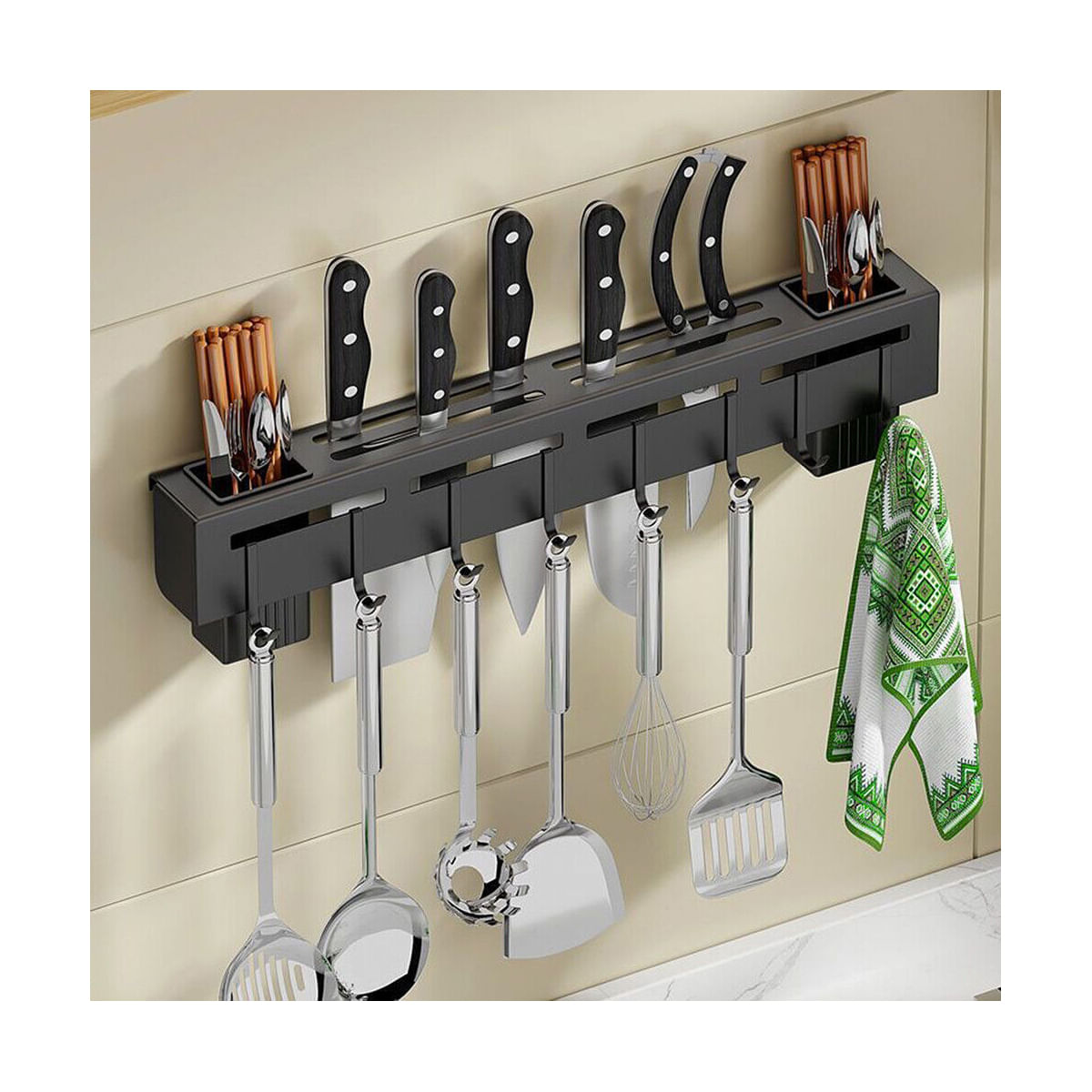 Organizador Multiuso Para Cocina De Aluminio Utensilios