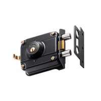 Cerradura de Sobreponer Acero Cantol Modelo Blindada Super 700 Negro