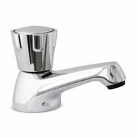Llave de Lavatorio Trebol Eco Grande Baja Plata Cromada